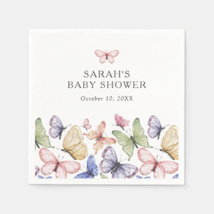 Fjärils-Babyshower Pappersservett