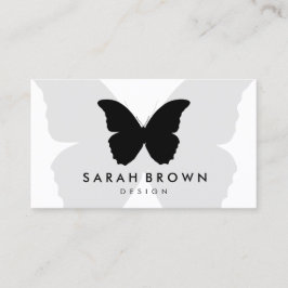Fjärils Siluett Enkelt Visitkort