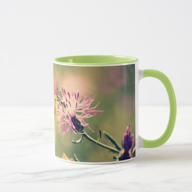 Fjärils- & vildblommakaffemugg mugg (Höger)