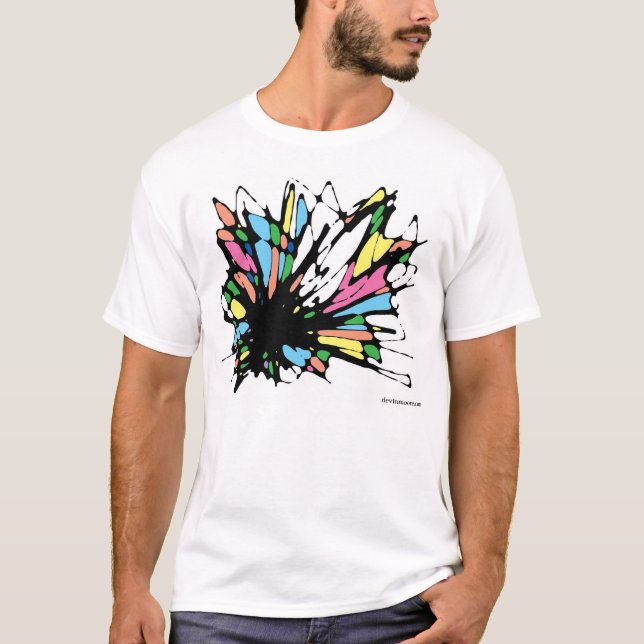 Fjärilsabstrakt 1 tee (Framsida)