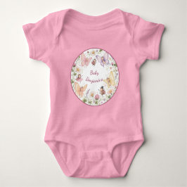 Fjärilsbabyfirande - Whimsical Garden Blommig pres T Shirt