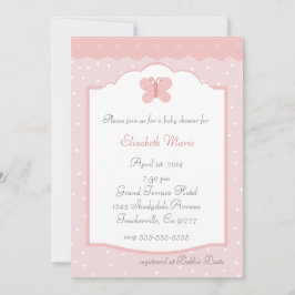 Fjärilsbabyshower Inbjudningar