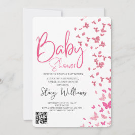 Fjärilsbabyshower Inbjudningar