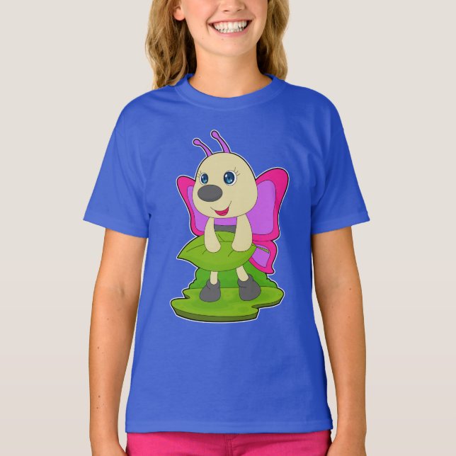 Fjärilsblad T Shirt (Framsida)