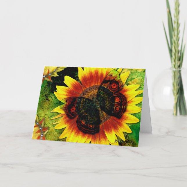 Fjärilsblomma Kort (Framsida)
