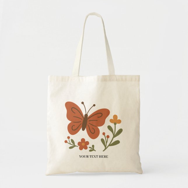 Fjärilsblomma Tygkasse (Framsidan)
