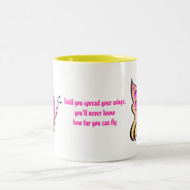 Fjärilscitationstecken Två-Tonad Mugg