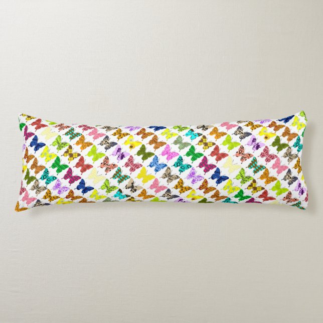 FjärilsCollage Kroppskudde (Framsidan)