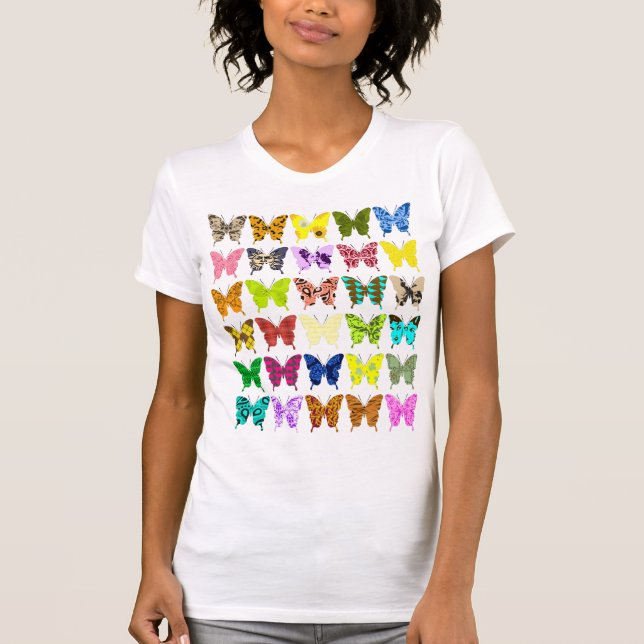 FjärilsCollage Tee Shirt (Framsida)