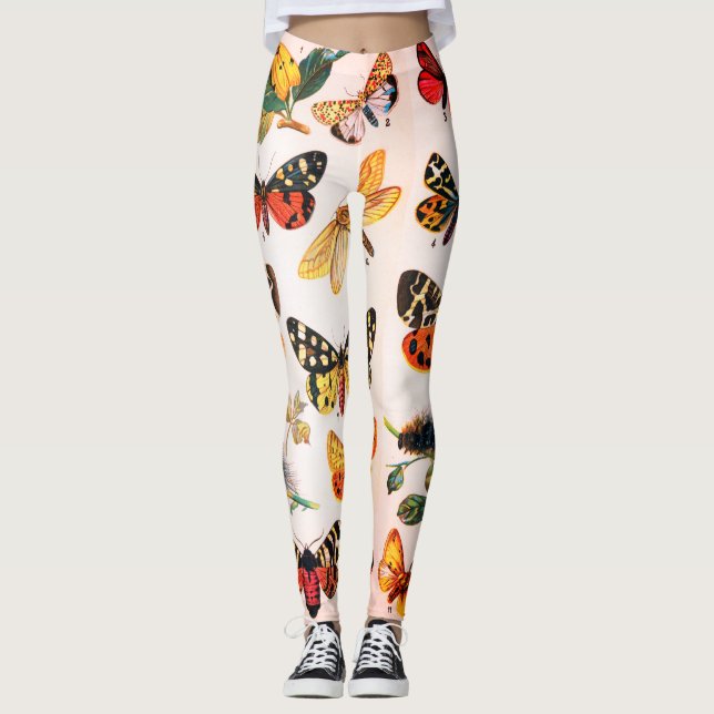 FJÄRILSdamasker Leggings (Framsida)