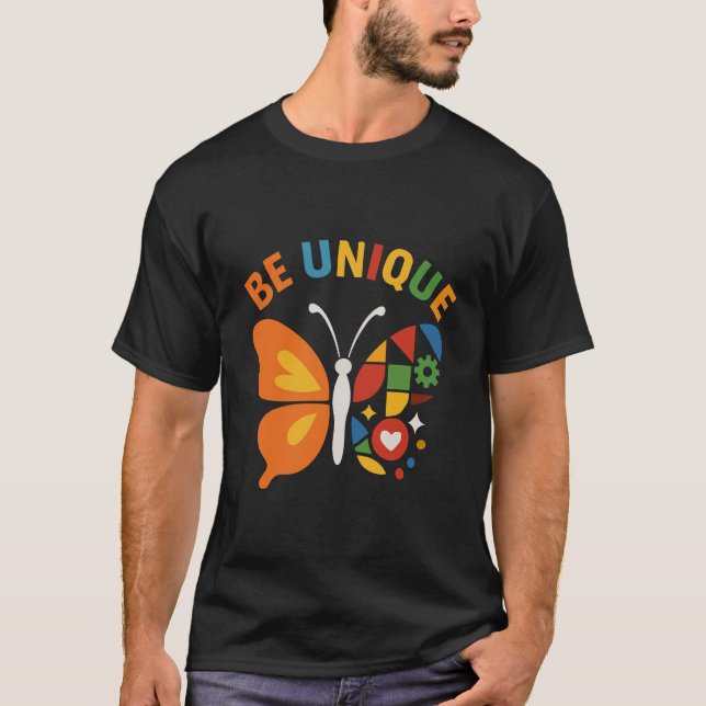 Fjärilsdesign med sanna färger t shirt (Framsida)