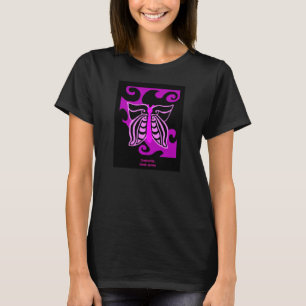 Fjärilsdesignkvinna grundläggande tanktop t shirt