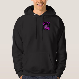 Fjärilsdesignmanar svart Hoodie för vinande