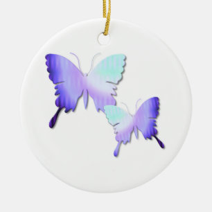 Fjärilsdesignprydnad Julgransprydnad Keramik