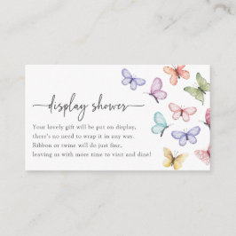 Fjärilsdisplay duschkort tilläggskort