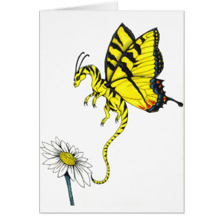 Fjärilsdrake Hälsningskort