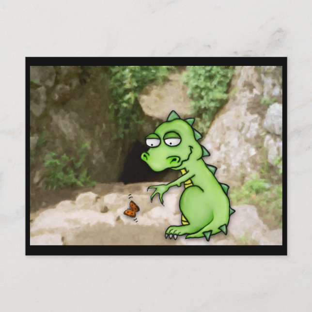 Fjärilsdrake Vykort (Framsida)