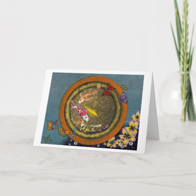 Fjärilsdröm VI (fiskkrukan för I Ching) Kort (Framsida)