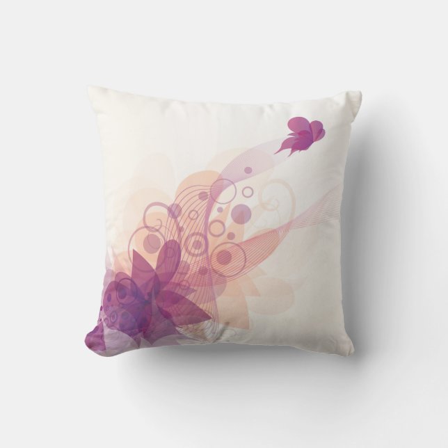 Fjärilsfluga bort 1 kudder kudde (Framsida)