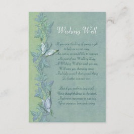 Fjärilsflygning Blommig Önskebrunn Kort