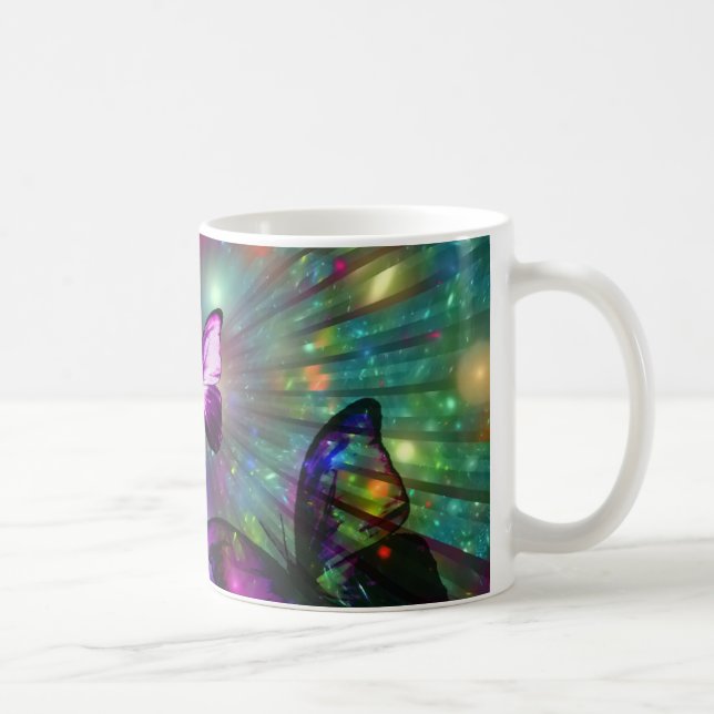 Fjärilsför evigt kaffemugg (Höger)