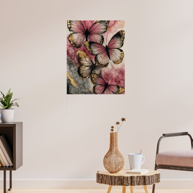 Fjärilsgrace Poster (Vardagsrum 3)