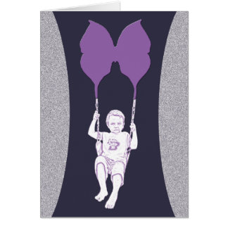 Fjärilsgunga Hälsningskort