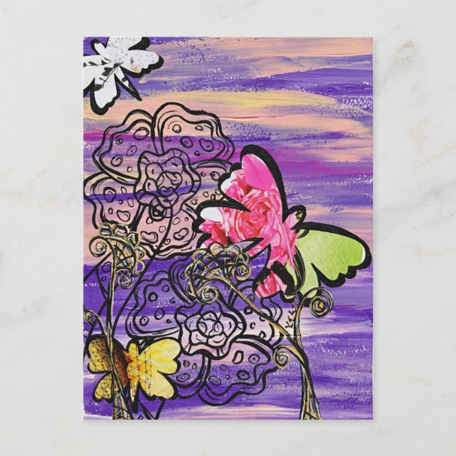 Fjärilshattar vykort (Framsida)