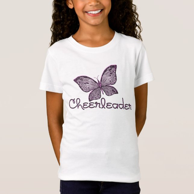 Fjärilshejaklacksledare Tee Shirt (Framsida)