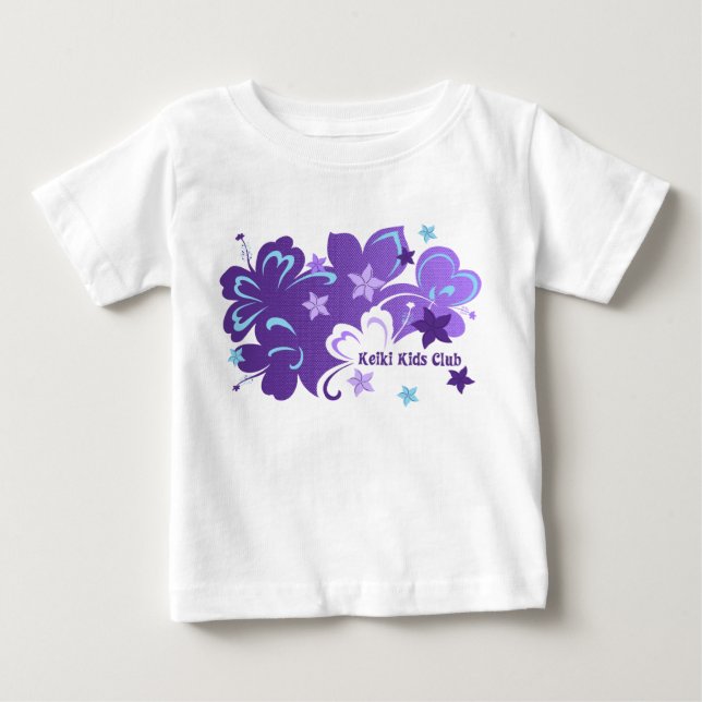Fjärilshibiskus Hawaiiansk hibiskus och fjäril T-shirt (Framsida)