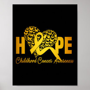 Fjärilshjärta hopp om ett botemedel mot barncancer poster