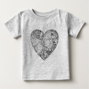 Fjärilshjärtamönster Tee