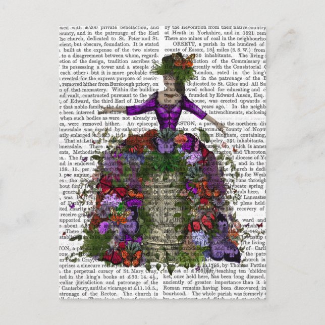 Fjärilshus Drottning Vykort (Framsida)