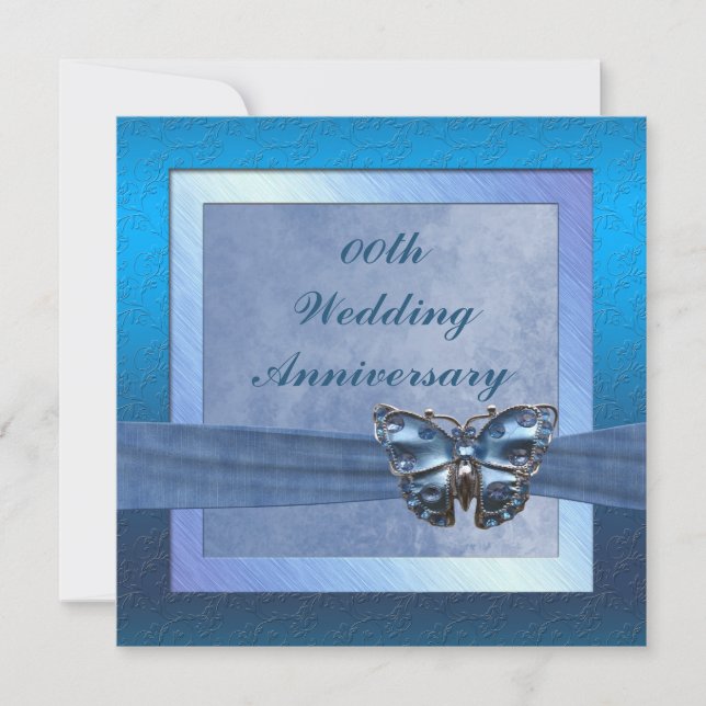 Fjärilsjubileumspartajudifikation Inbjudningar (Framsida)