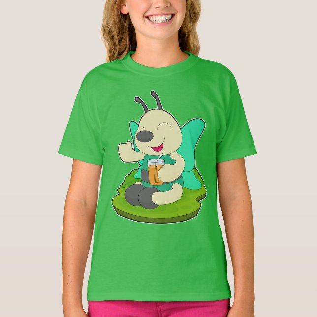 Fjärilsjuice T Shirt (Framsida)