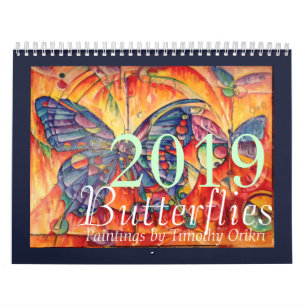 Fjärilskalender 2019 av Timothy Orikri Kalender