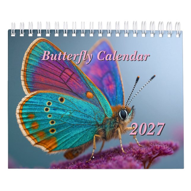 Fjärilskalender 2027 kalender (Omslag)