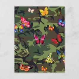 fjärilskamouflage vykort