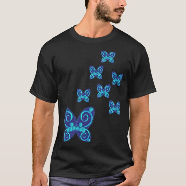 fjärilskaraktär t shirt (Framsida)