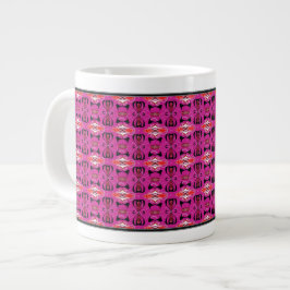 Fjärilskärlek | Abstrakt fjärilsgräns Jumbo Mugg