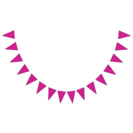 Fjärilskärlek | Enfärgad Magenta 1 Vimplar