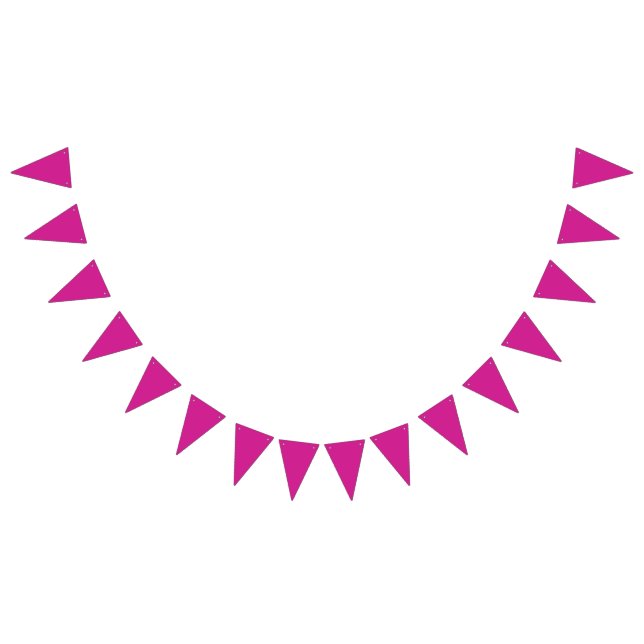 Fjärilskärlek | Enfärgad Magenta 1 Vimplar (Alla)