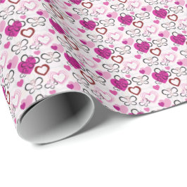 Fjärilskärlek | Hjärta Och Fjäril Presentpapper