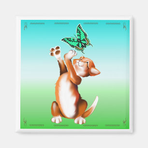 Fjärilskattungemagnet Magnet