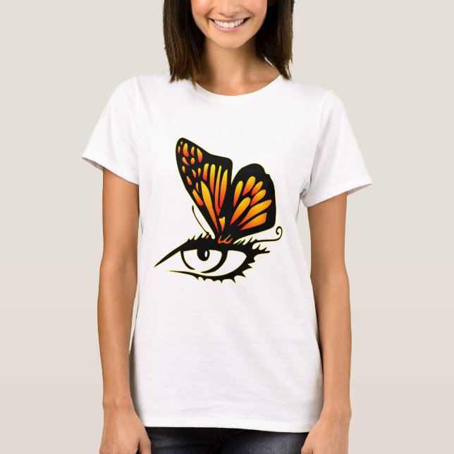 Fjärilskonst T-shirt (Framsida)