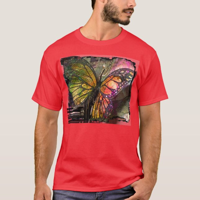 Fjärilskonst Tee Shirt (Framsida)