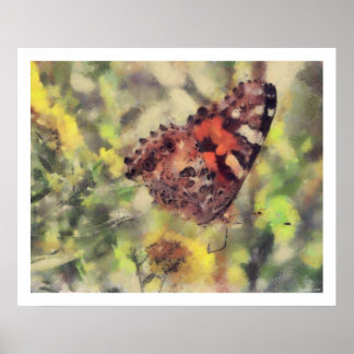 Fjärilskonstverk Poster
