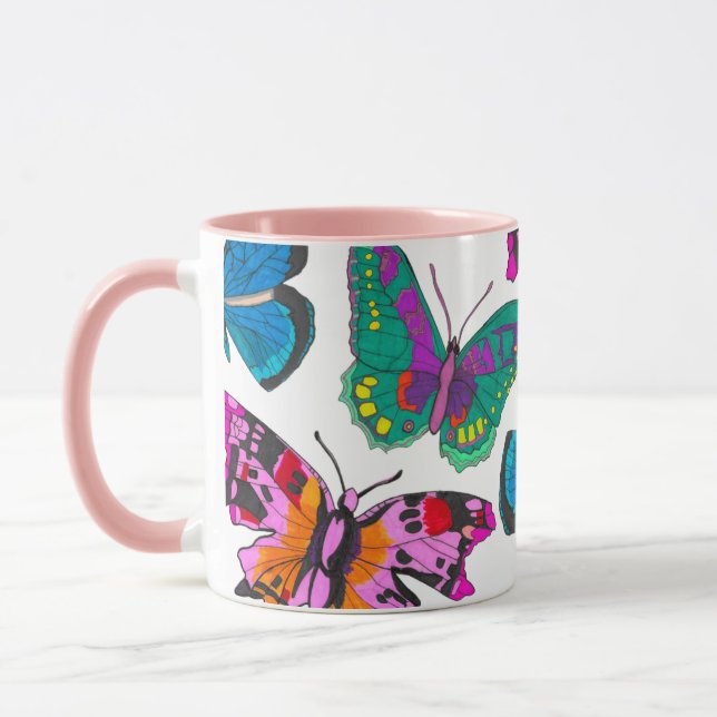 Fjärilskopp Mugg (Vänster)