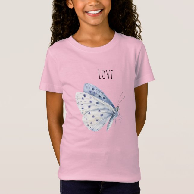 Fjärilsljuv kärlek t shirt (Framsida)