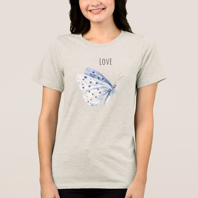Fjärilsljuv kärlek t shirt (Framsida)